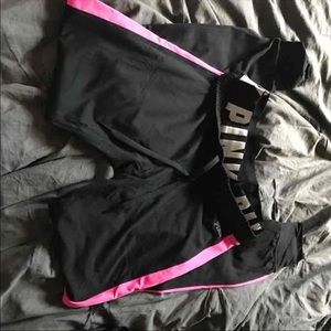 Pink Victoria secret workout leggings